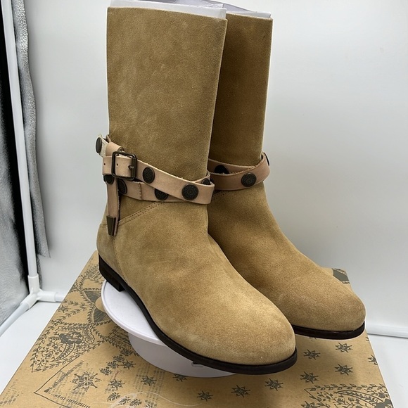 Free People Hayden Suede Pull On Ankle Boots Size 37(6.5-7) - Picture 3 of 10